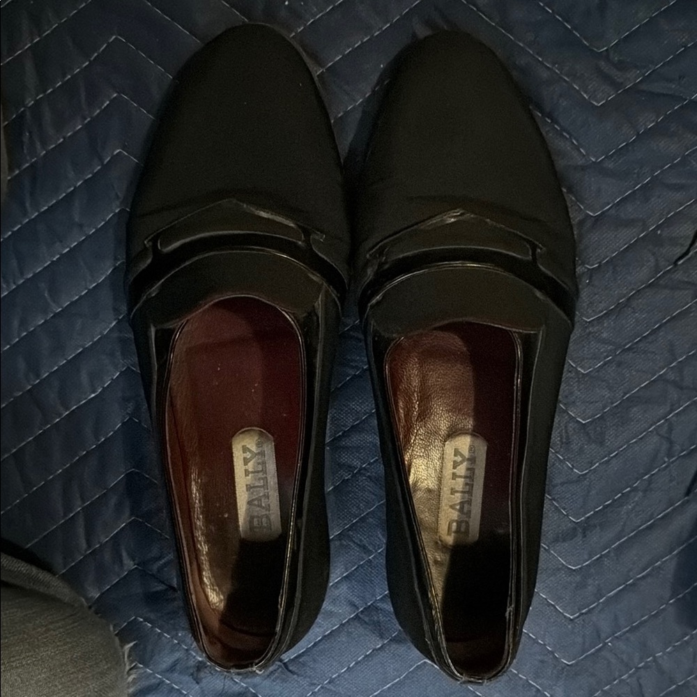 Bally Classic Black Leather Loafers